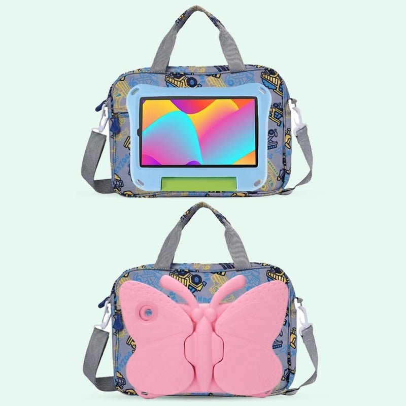 FunnyWin Kids Tablet Bag for Boy Girl Toddler Carrying Tablet Sleeve Carrying with Handle Shoulder Strap 13 inch - Image 5